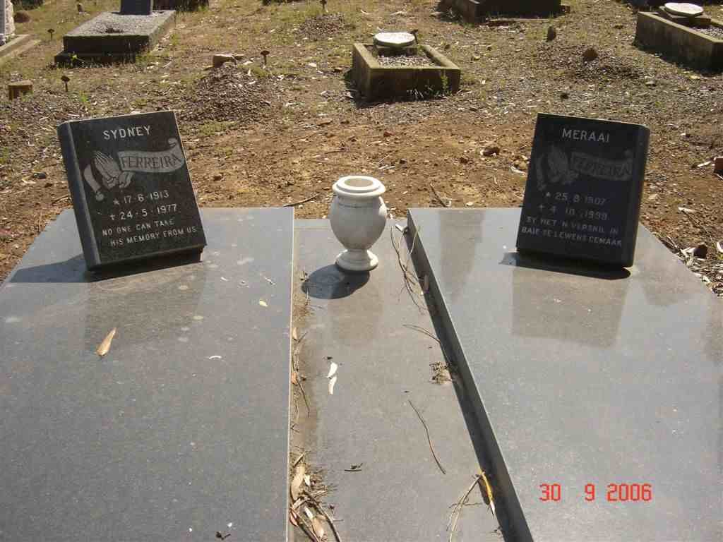 FERREIRA Sydney 1913-1977 &amp; Meraai 1907-1999