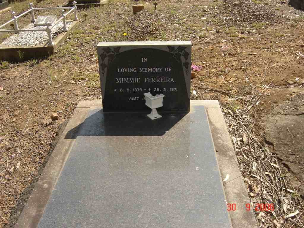 FERREIRA Mimmie 1879-1971