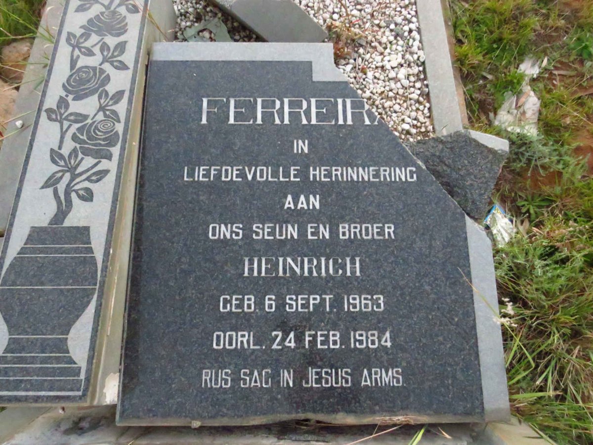 FERREIRA Heinrich 1963-1984