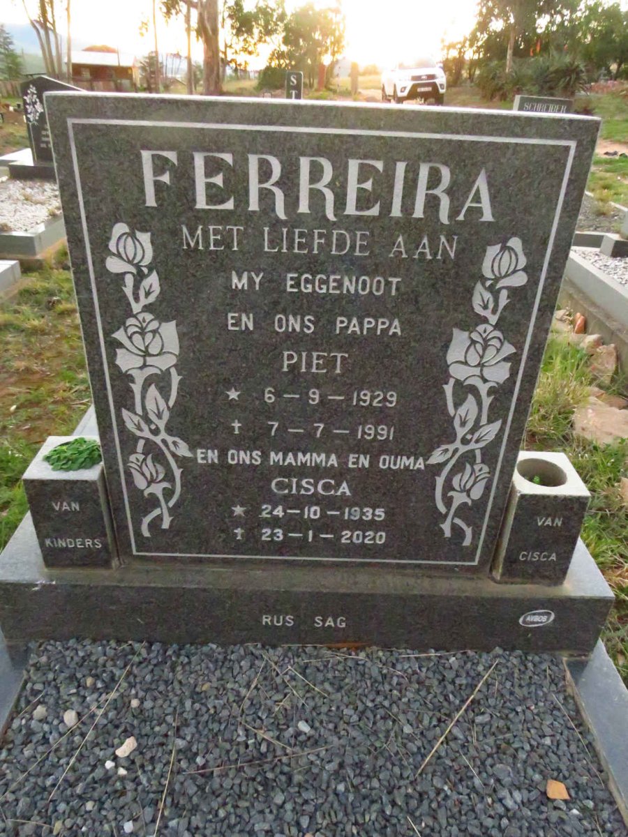 FERREIRA Piet 1929-1991 & Cisca 1935-2020