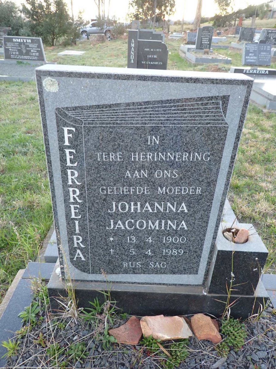 FERREIRA Johanna Jacomina 1900-1989