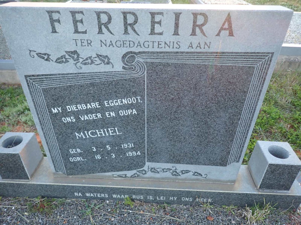 FERREIRA Michiel 1931-1994