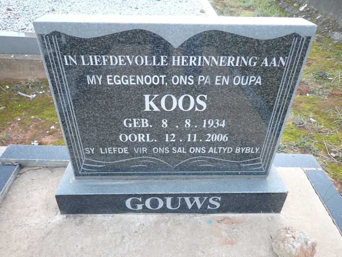 GOUWS Koos 1934-2006