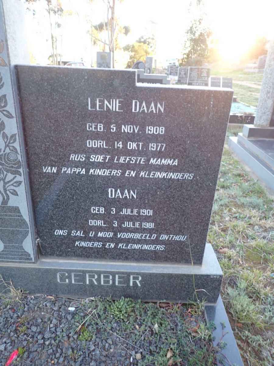 GERBER Daan 1901-1981 & Lenie Daan 1908-1977