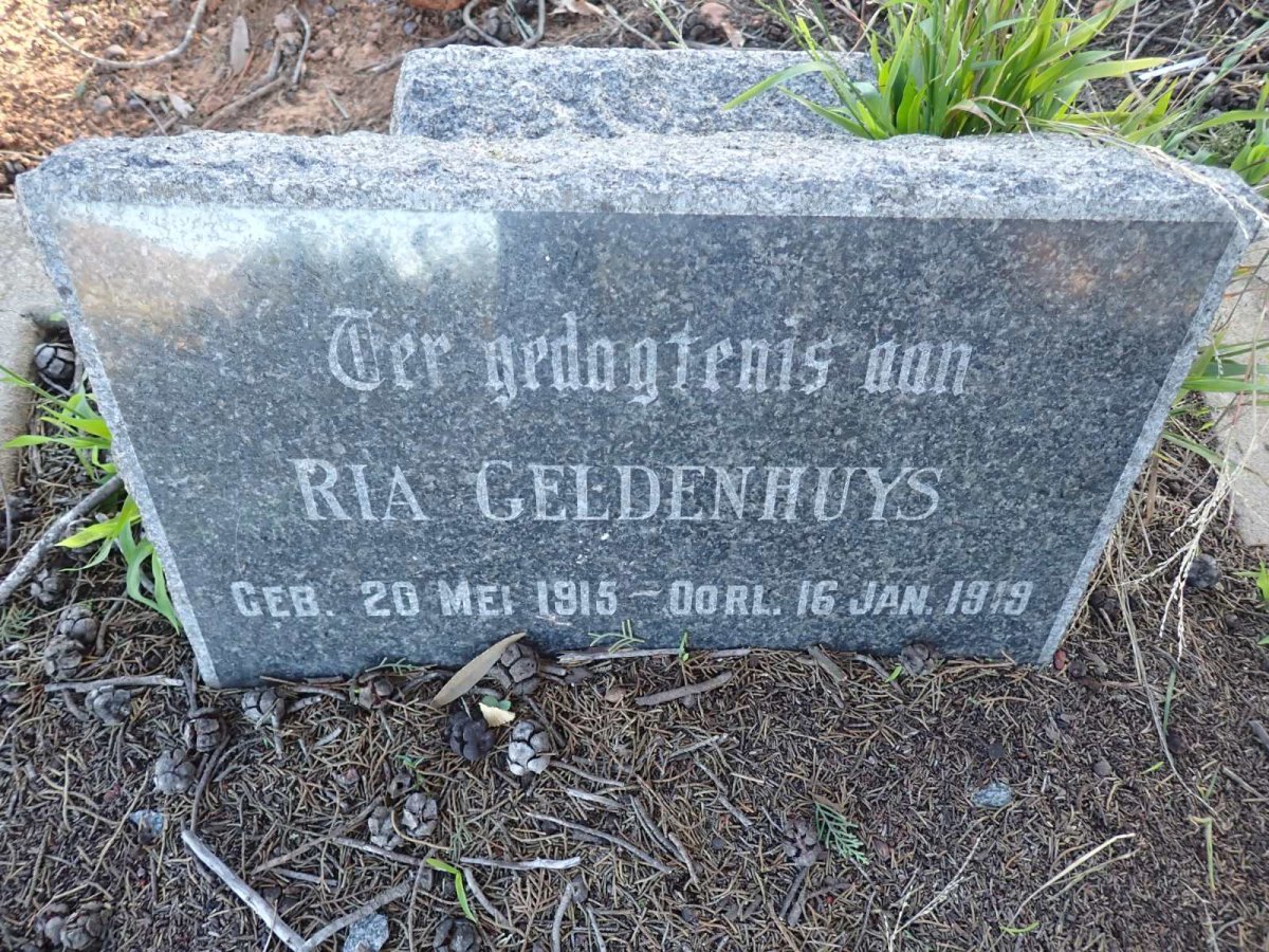 GELDENHUYS Ria 1915-1919