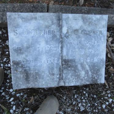 GERBER S.J. 1860-1949 & A.C. DU BRUYN 1862-1944