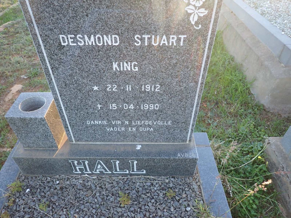 HALL Desmond Stuart King 1912-1990