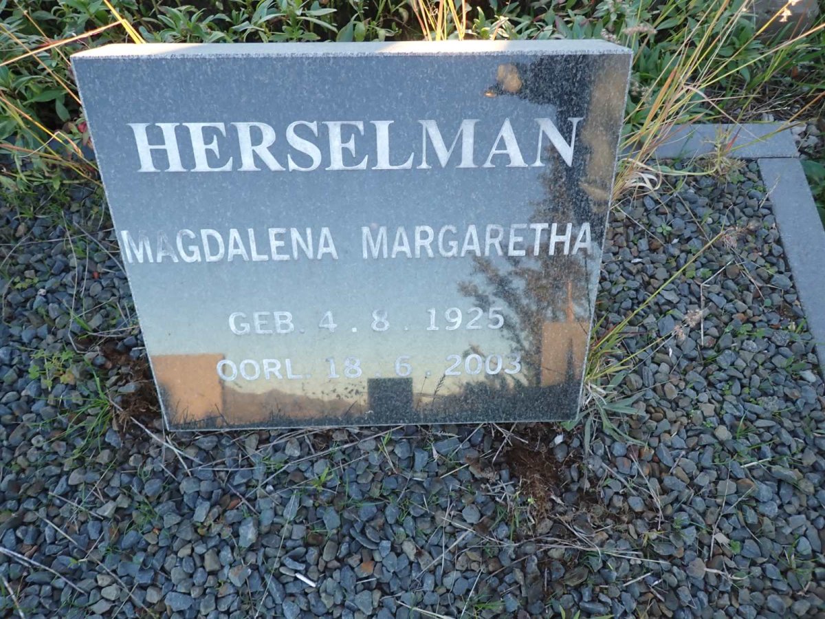 HERSELMAN Magdalena Margaretha 1925-2003