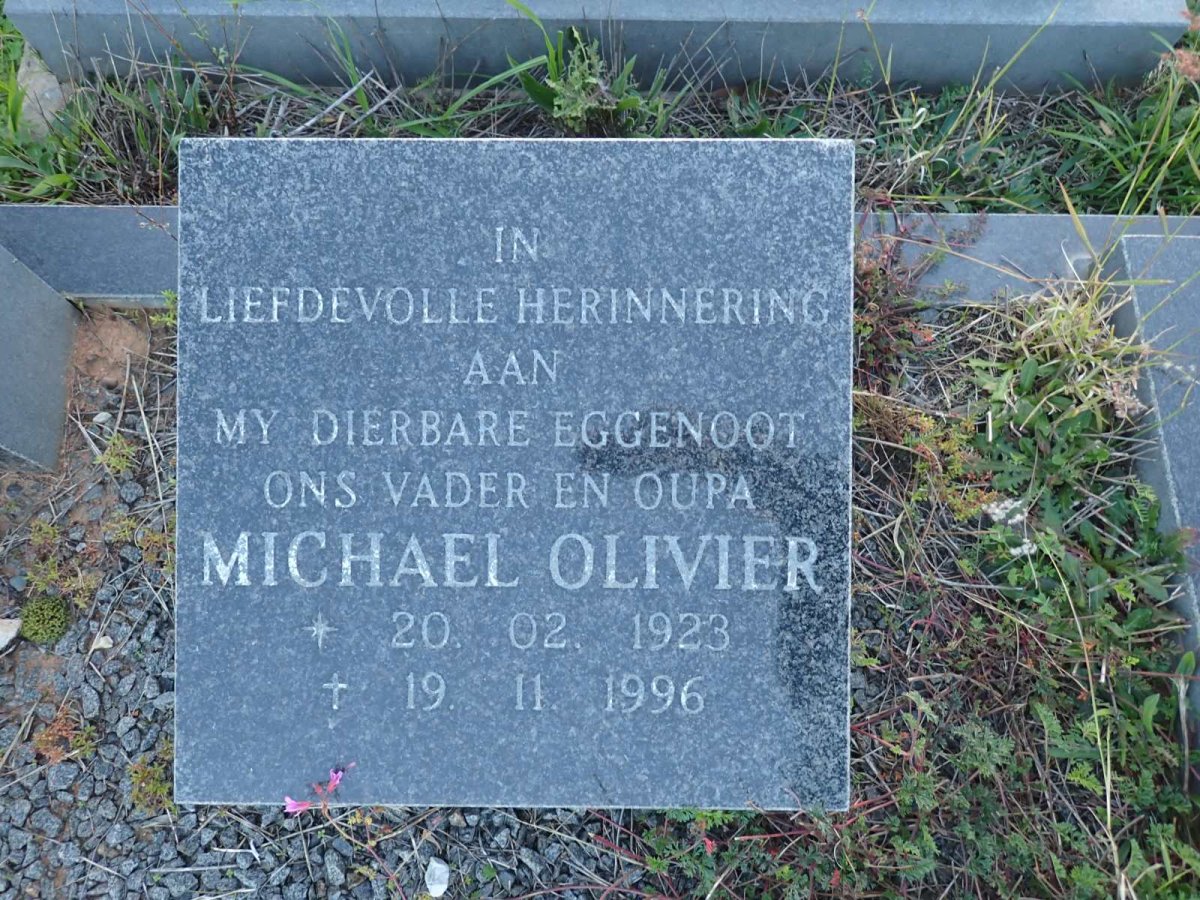 HERSELMAN Michael Olivier 1923-1996 & Beatrice Johanna 1925-2005 _1