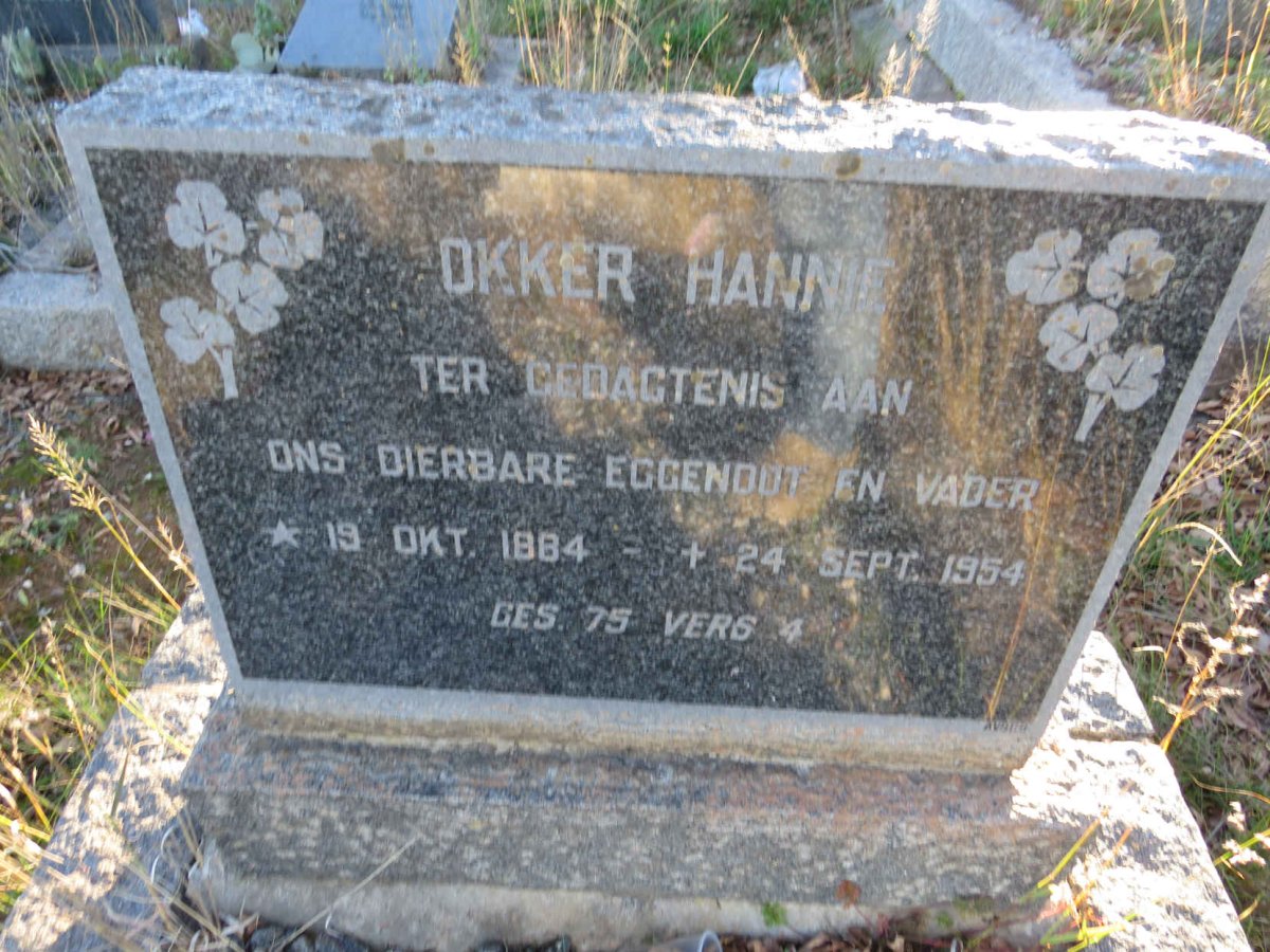 HANNIE Okker 1884-1954
