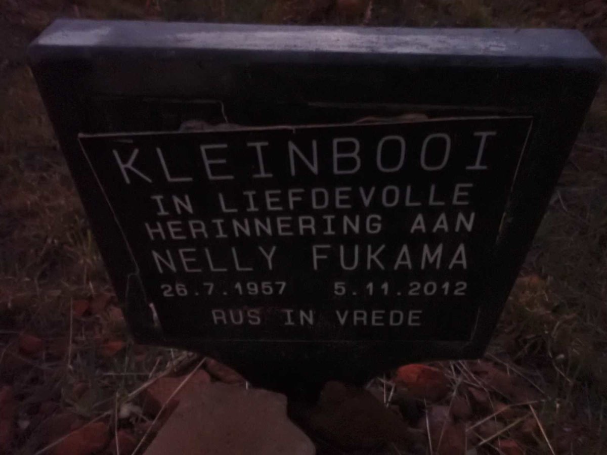 KLEINBOOI Nelly nee FUKAMA 1957-2012