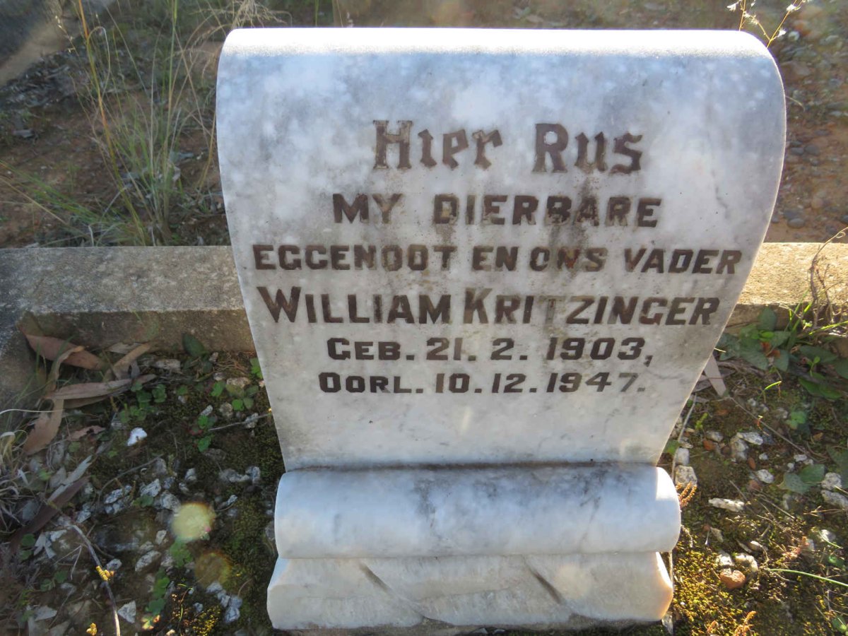 KRITZINGER William 1903-1947