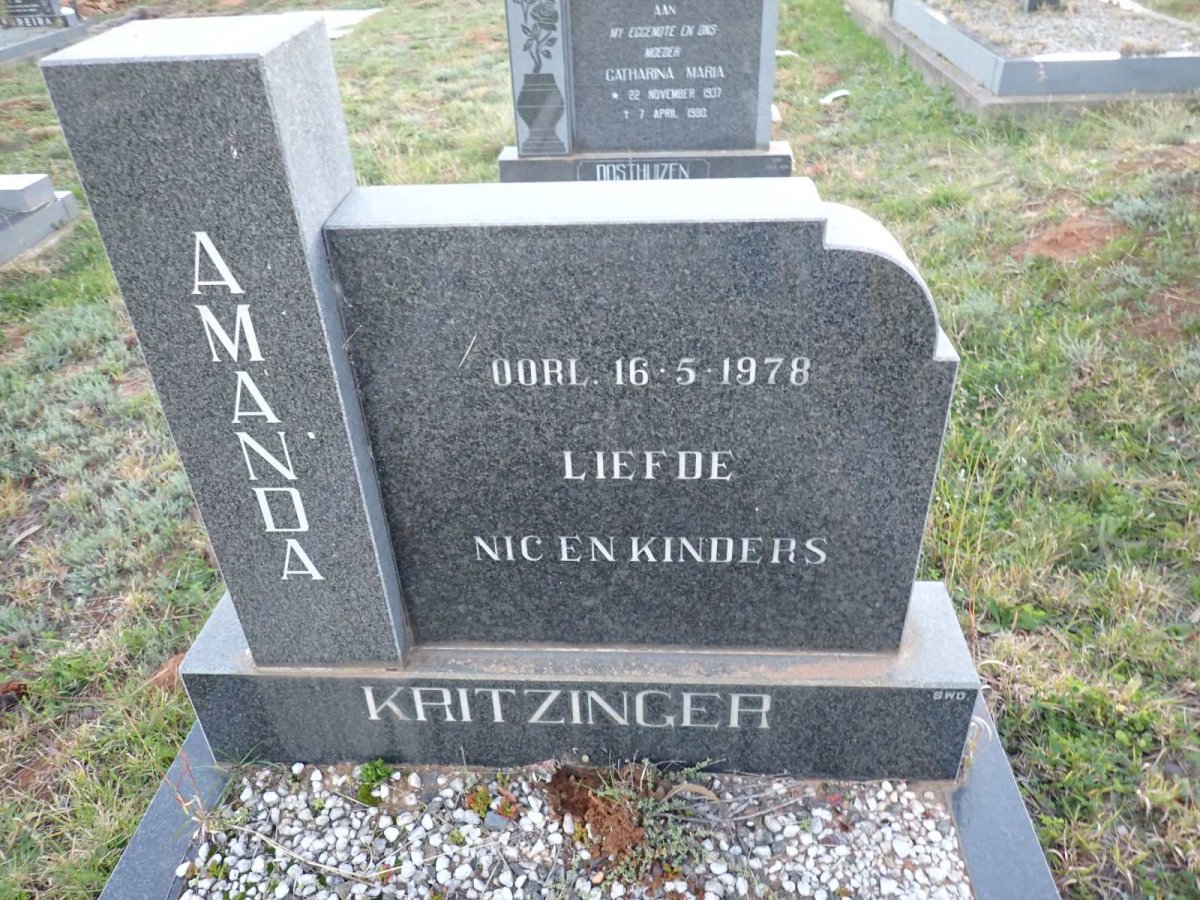 KRITZINGER Amanda -1978