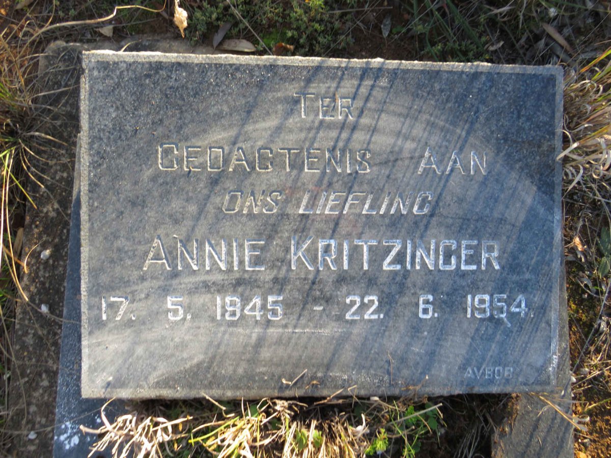 KRITZINGER Annie 1945-1954