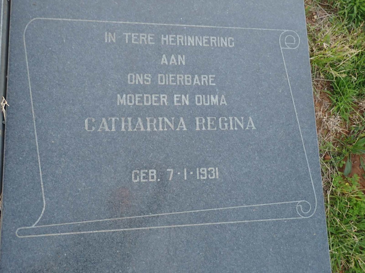 KRITZINGER Andries Pretorius 1925-1993 & Catharina Regina 1931-_2
