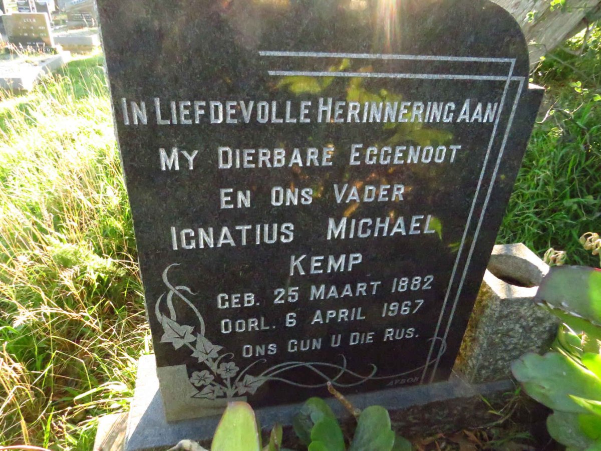 KEMP Ignatius Michael 1882-1967