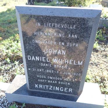KRITZINGER Johan Daniel Wilhelm 1865-1920