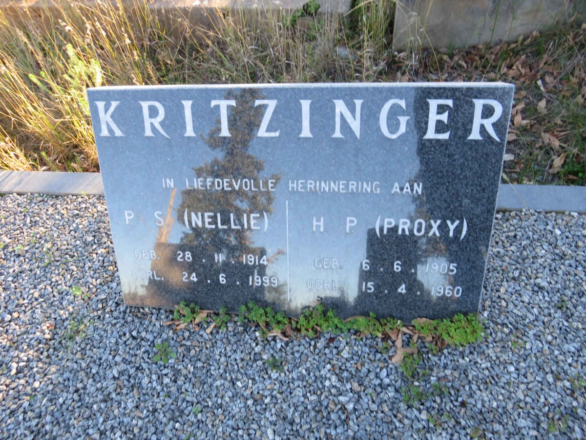 KRITZINGER H.P. 1905-1960 & P.S. 1914-1999