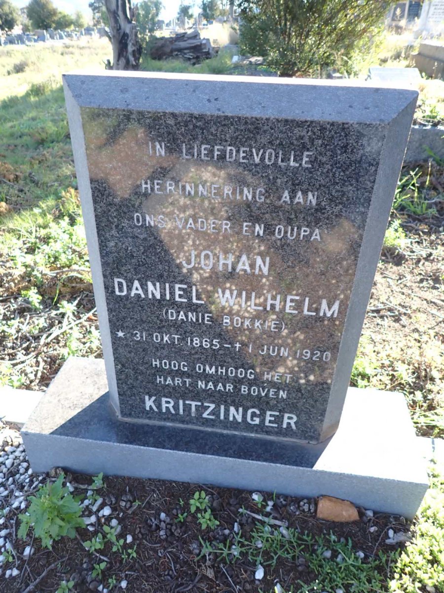 KRITZINGER Johan Daniel Wilhelm 1865-1920