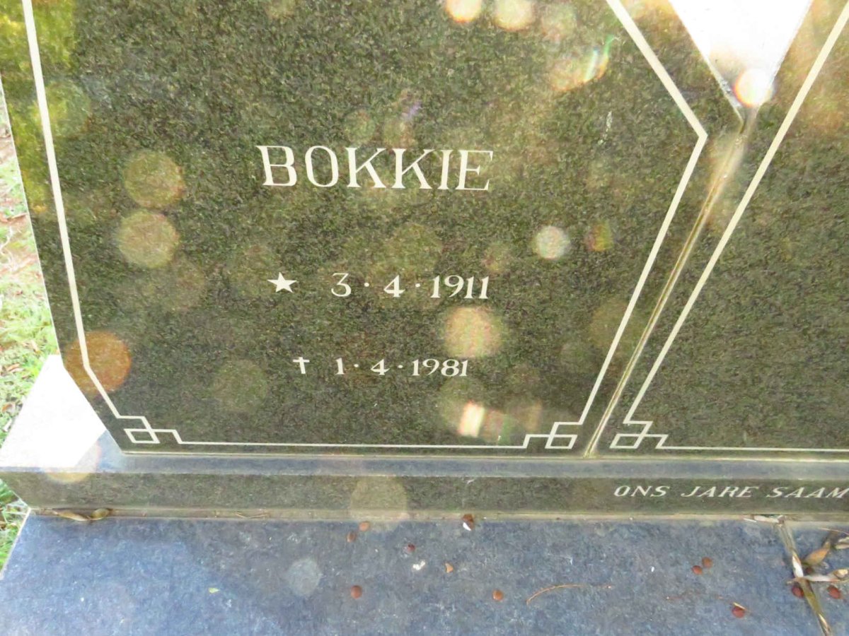 KRITZINGER Bokkie 1911-1981 & Freda 1914-1986 _2