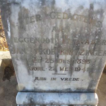 KRITZINGER Jan Jacob 1898-1941