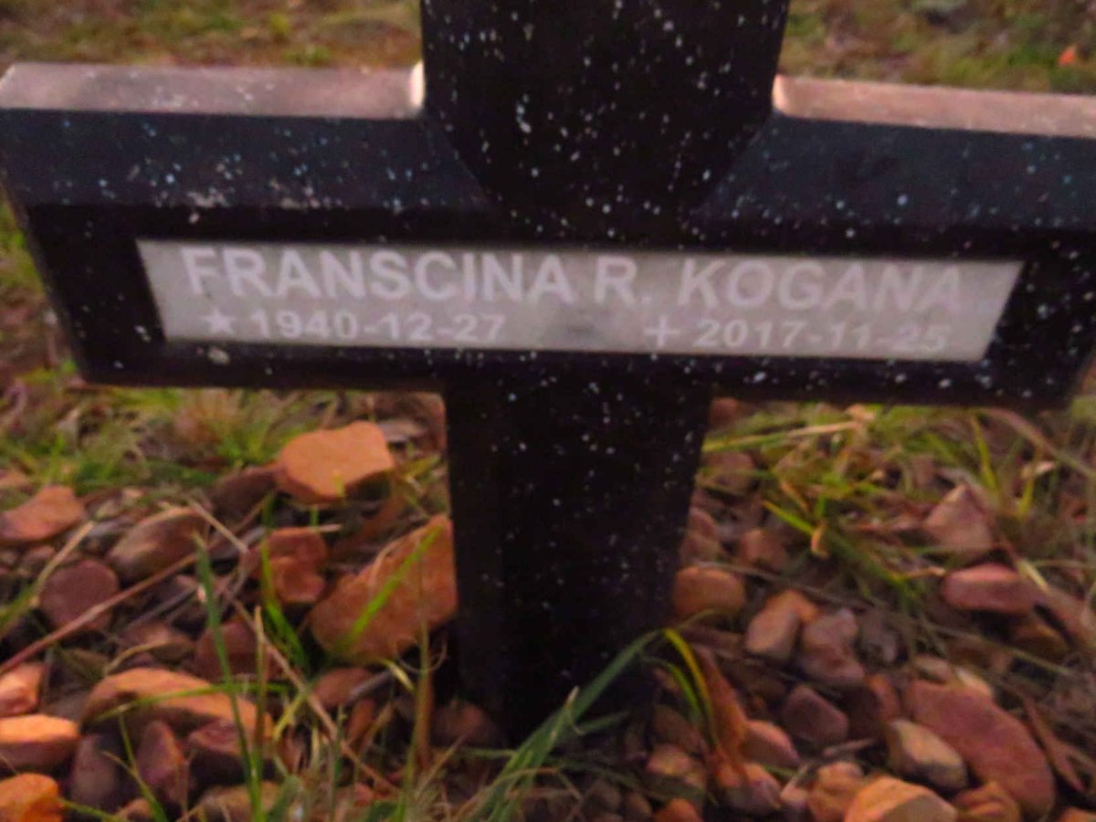 KOGANA Franscina R. 1940-2017