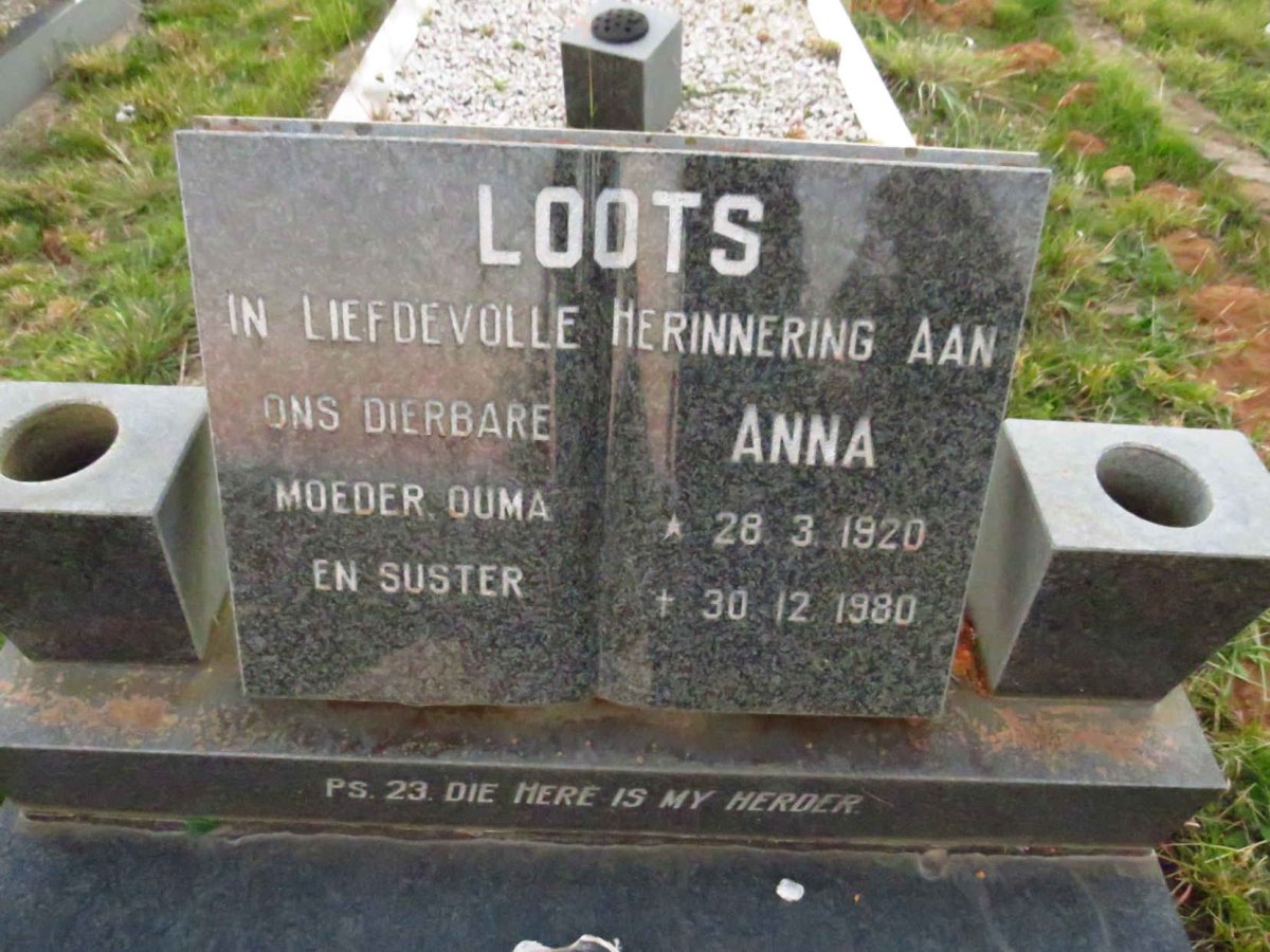 LOOTS Anna 1920-1980