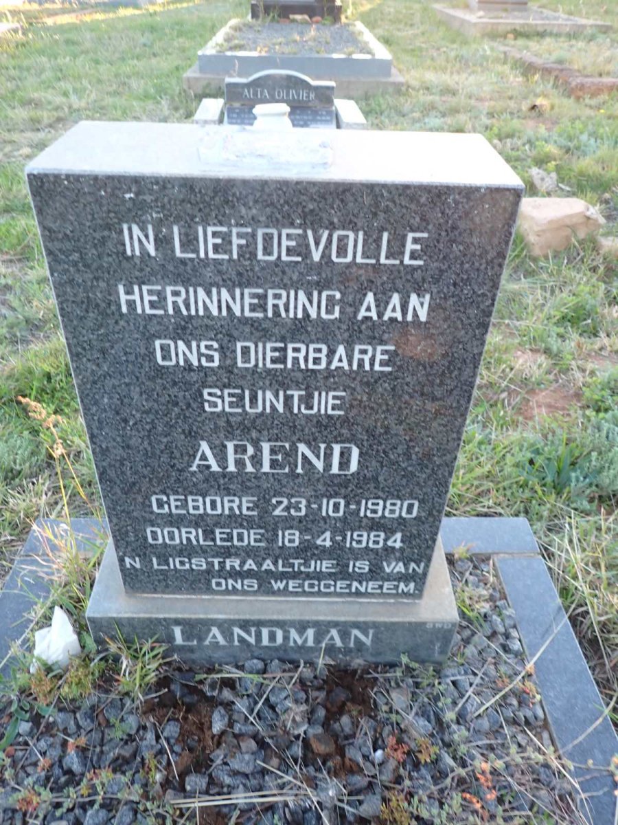 LANDMAN Arend 1980-1984