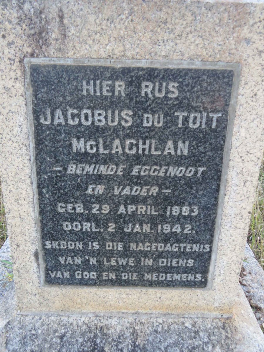MCLACHLAN Jacobus du Toit 1883-1942_2