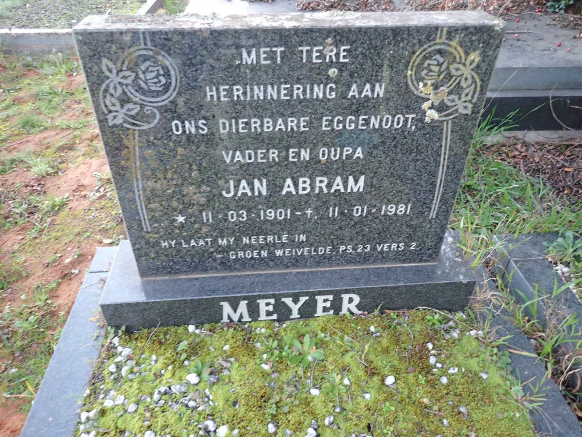 MEYER Jan Abram 1901-1981