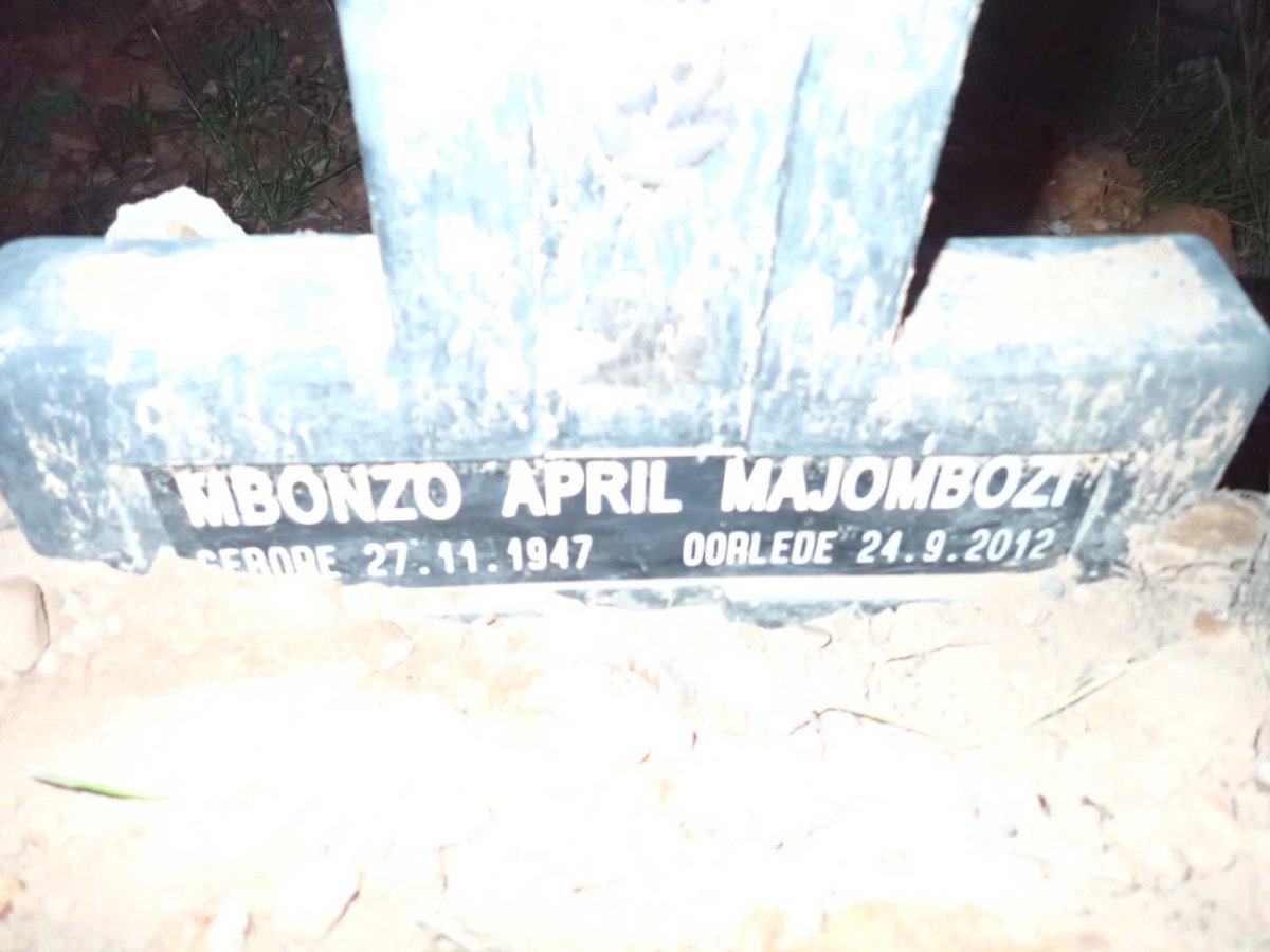 MAJOMBOZI Mbonzo April 1947-2012