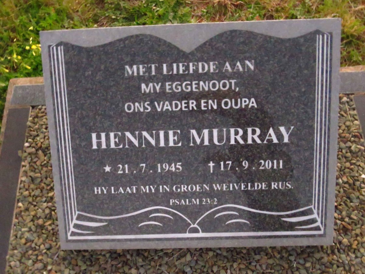 MURRAY Hennie 1945-2011