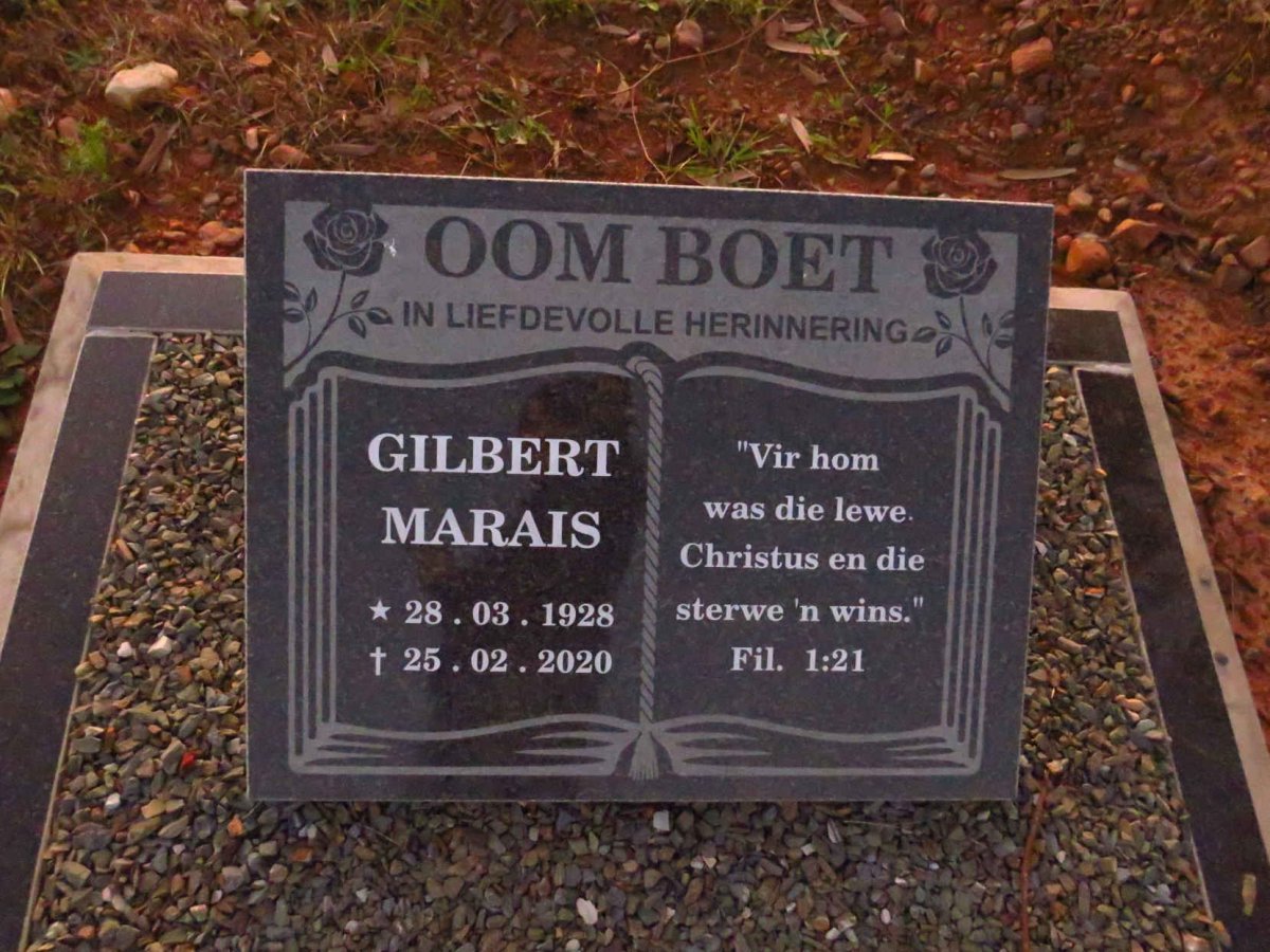 MARAIS Gilbert 1928-2020