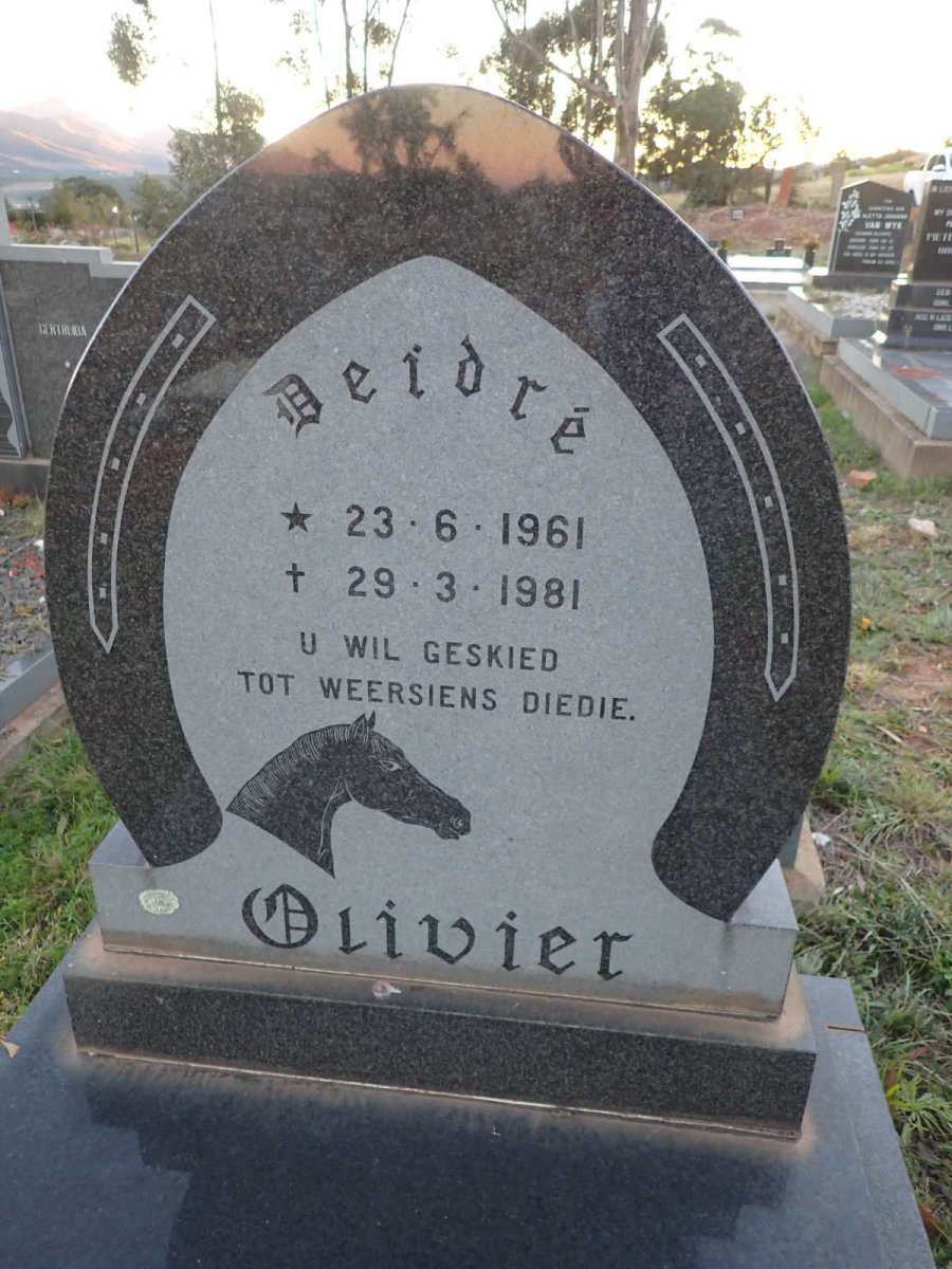 OLIVIER Deidre 1961-1981