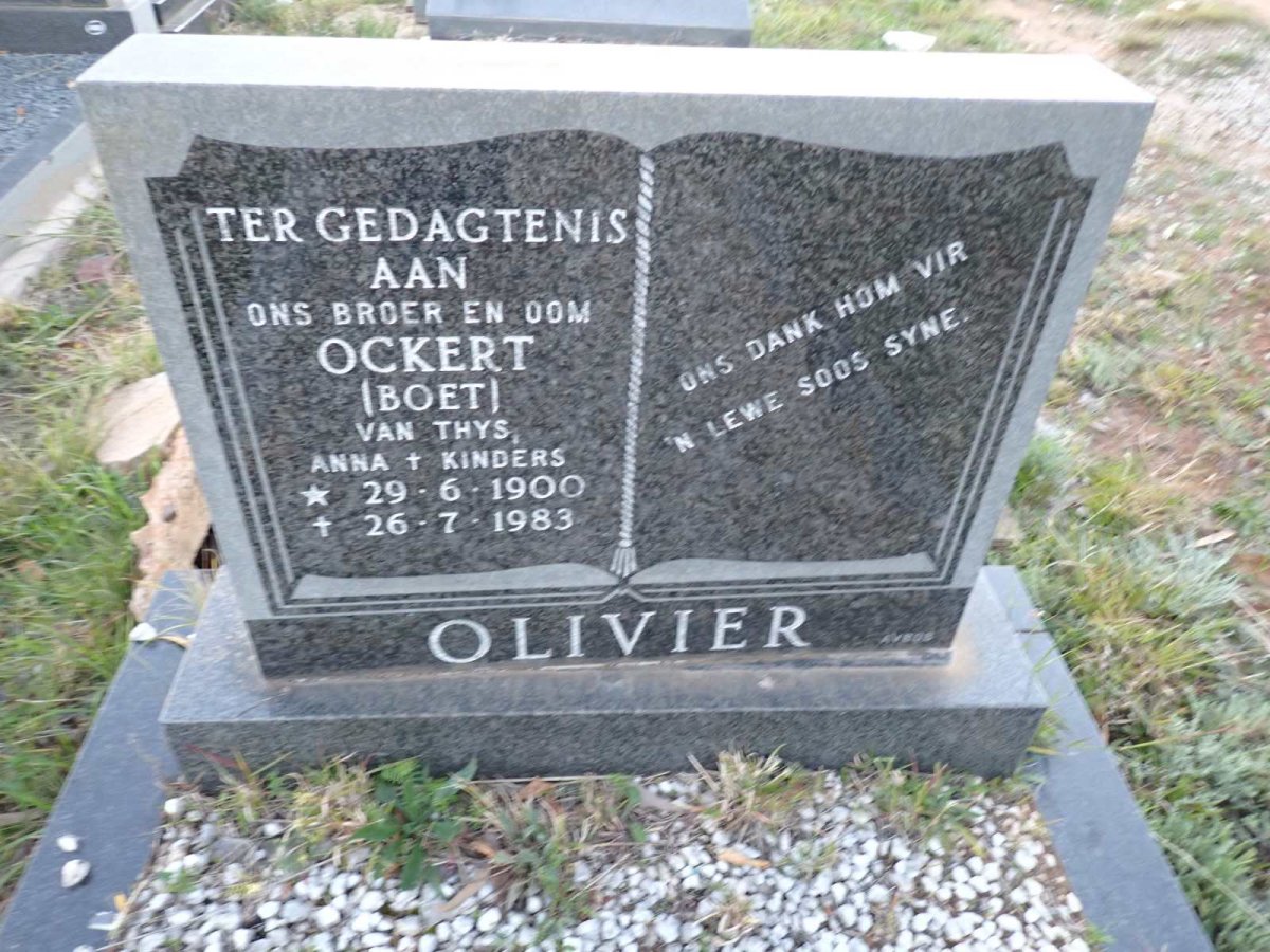 OLIVIER Ockert 1900-1983