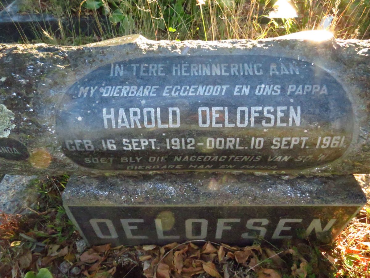 OELOFSEN Harold 1912-1961
