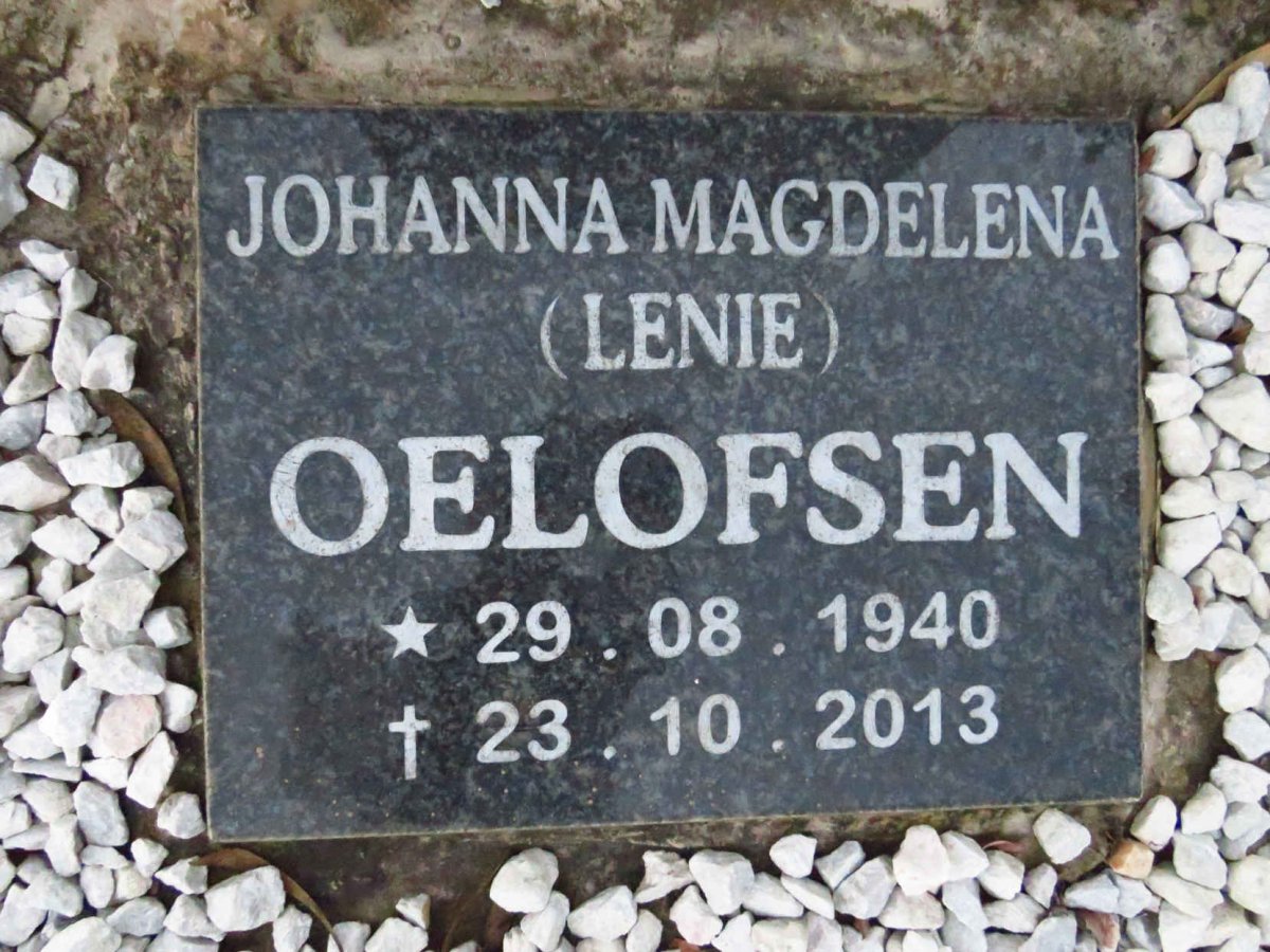 OELOFSEN Johanna Magdalena 1940-2013