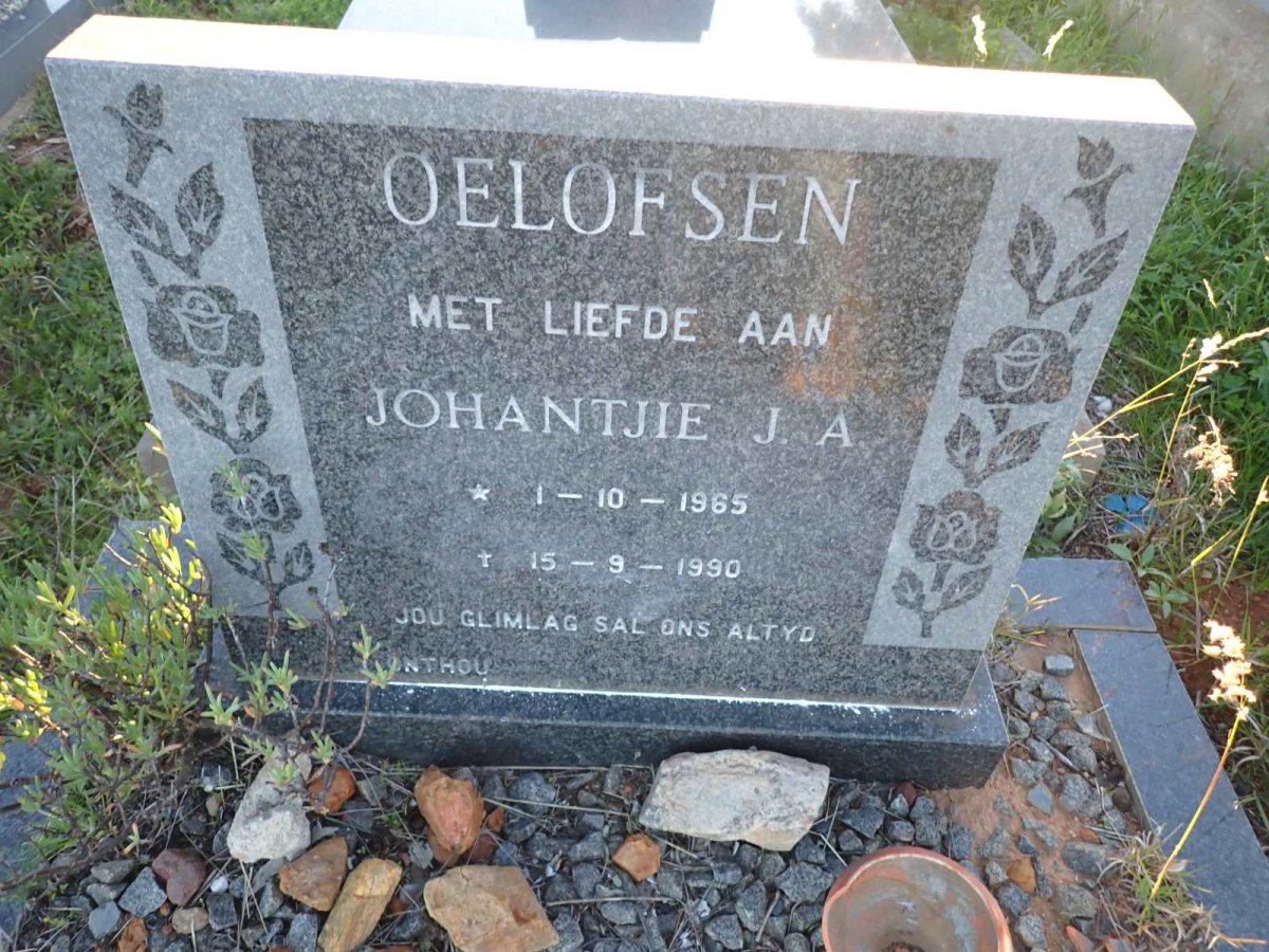 OELOFSEN Johantjie J.A. 1965-1990