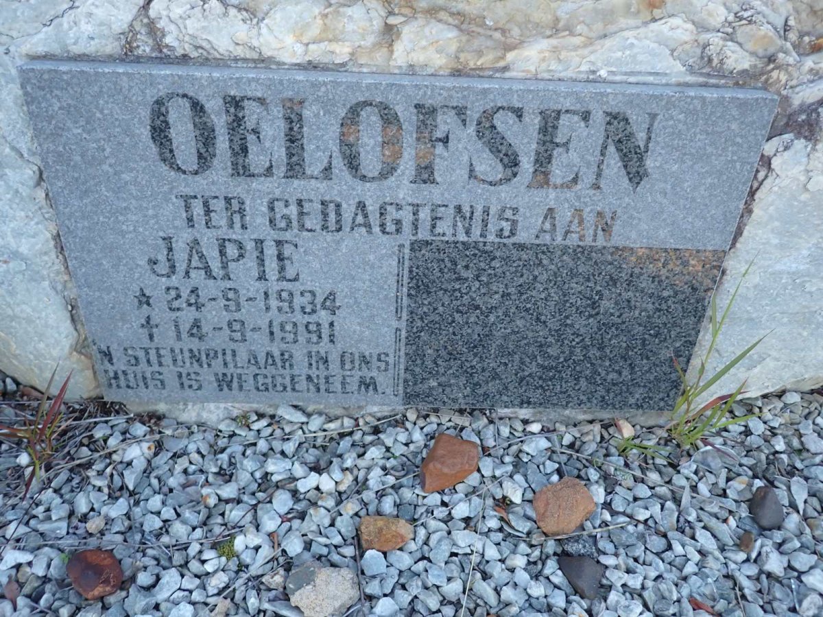 OELOFSEN Japie 1934-1991