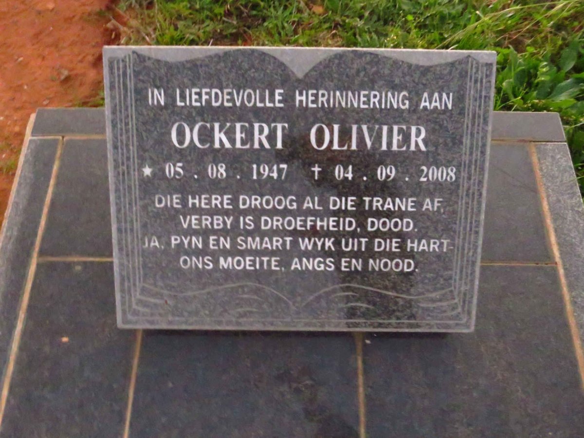 OLIVIER Ockert 1947-2008