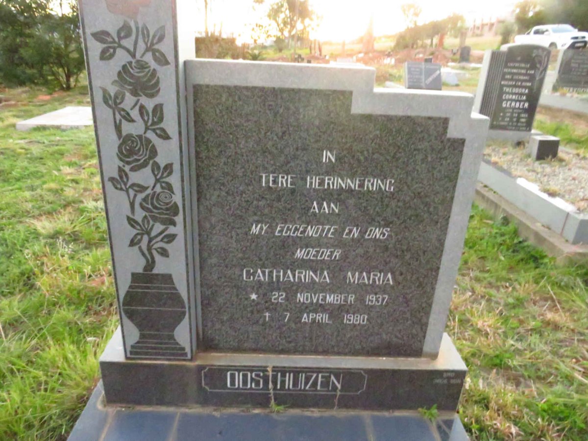 OOSTHUIZEN Catharina Maria 1937-1980