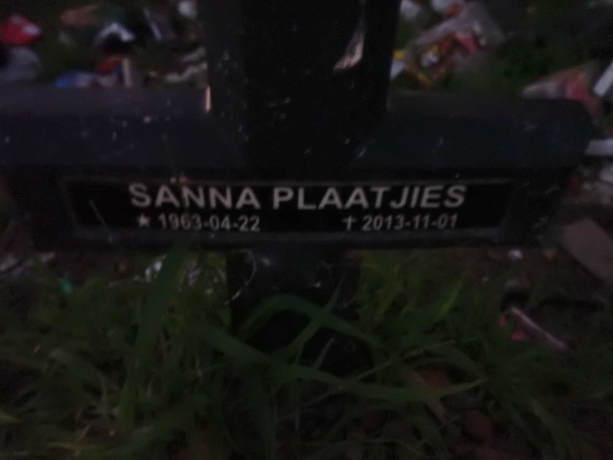 PLAATJIES Sanna 1963-2013