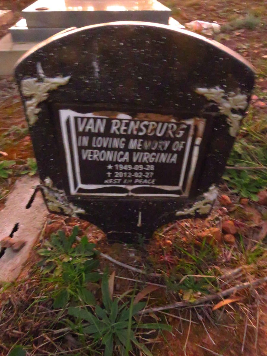 RENSBURG Veronica Virginia, van 1949-2012