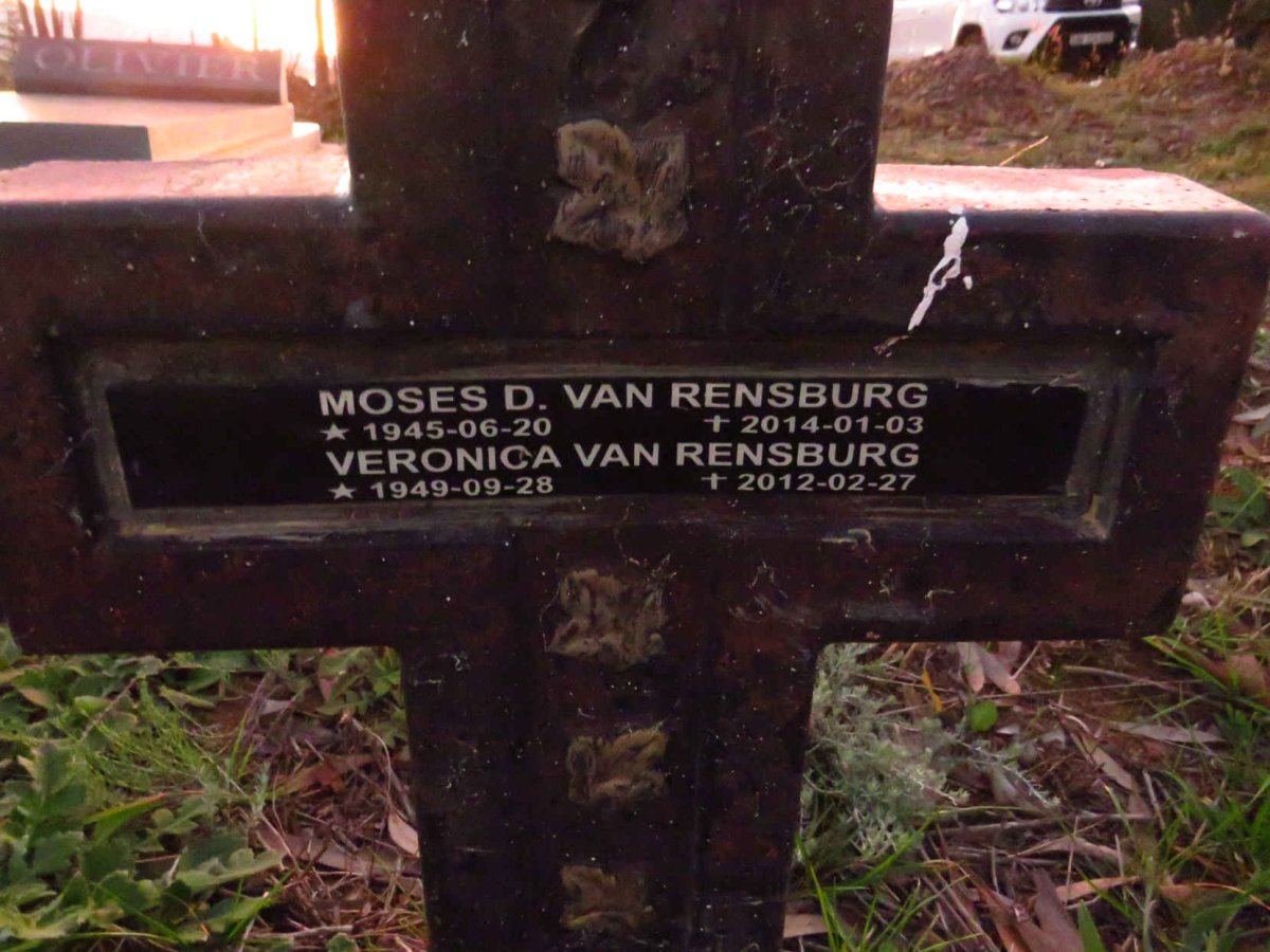 RENSBURG Moses D., van 1945-2014 & Veronica 1949-2012