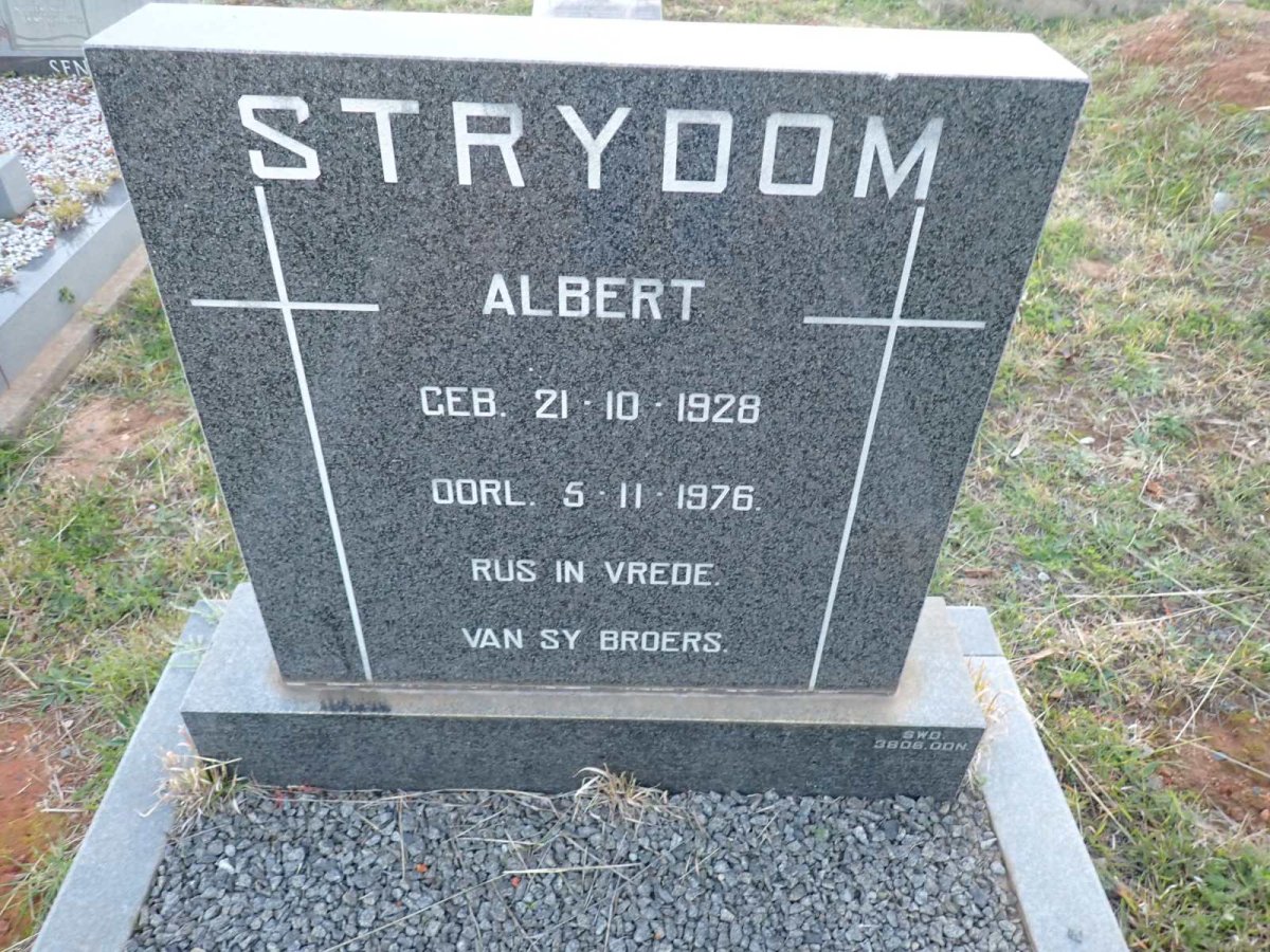STRYDOM Albert 1928-1976
