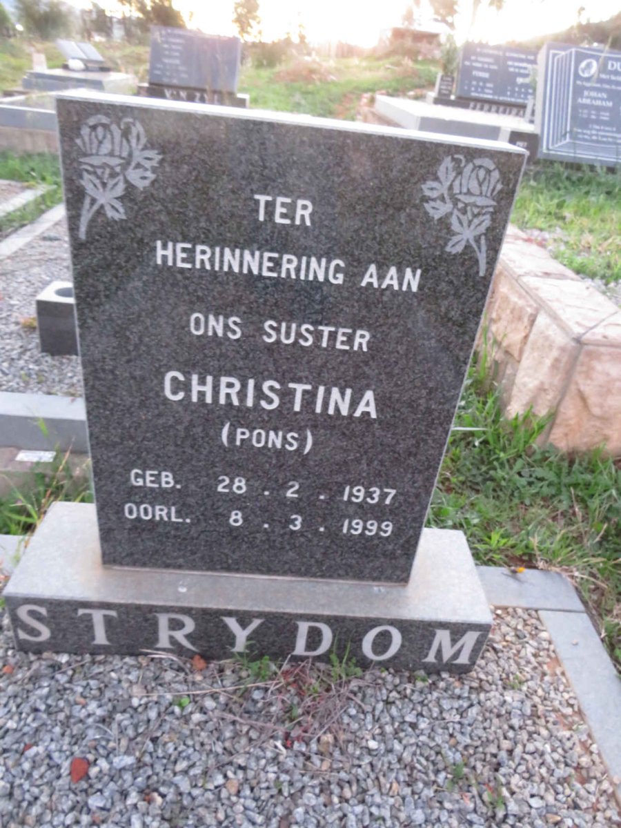 STRYDOM Christina 1937-1999