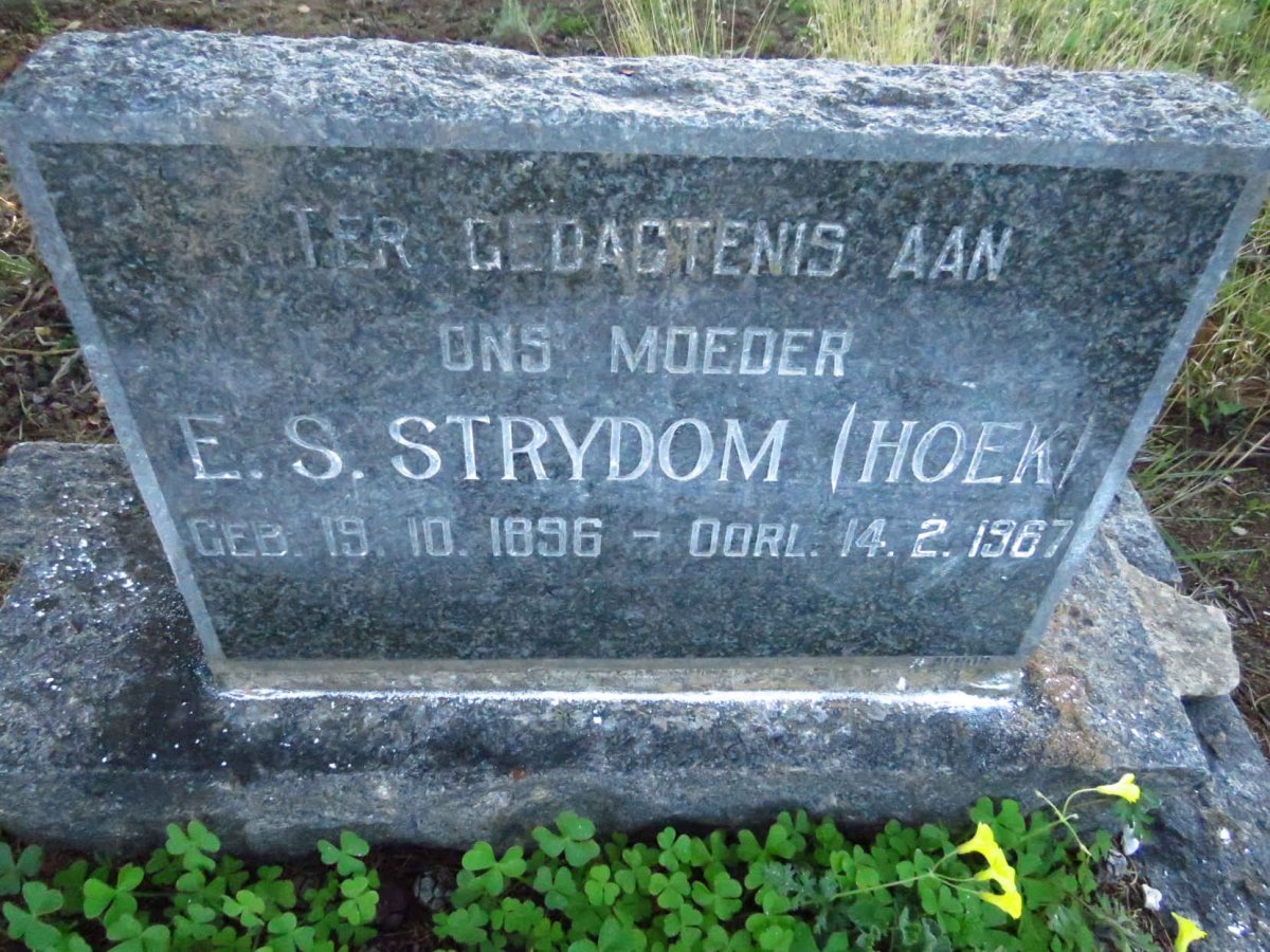 STRYDOM E.S. nee HOEK 1896-1967