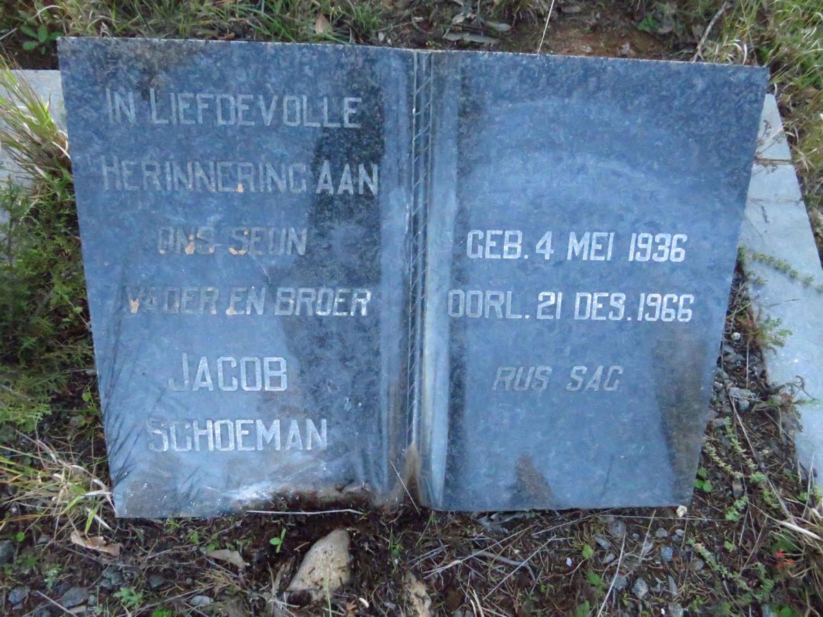 SCHOEMAN Jacob 1936-1966