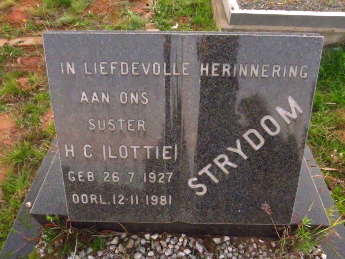 STRYDOM H.C. 1927-1981