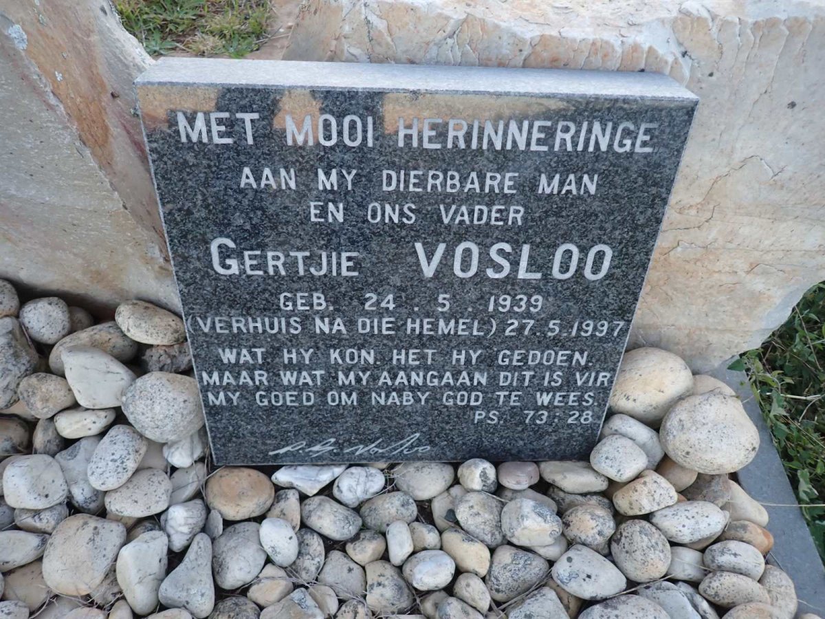 VOSLOO Gertjie 1939-1997